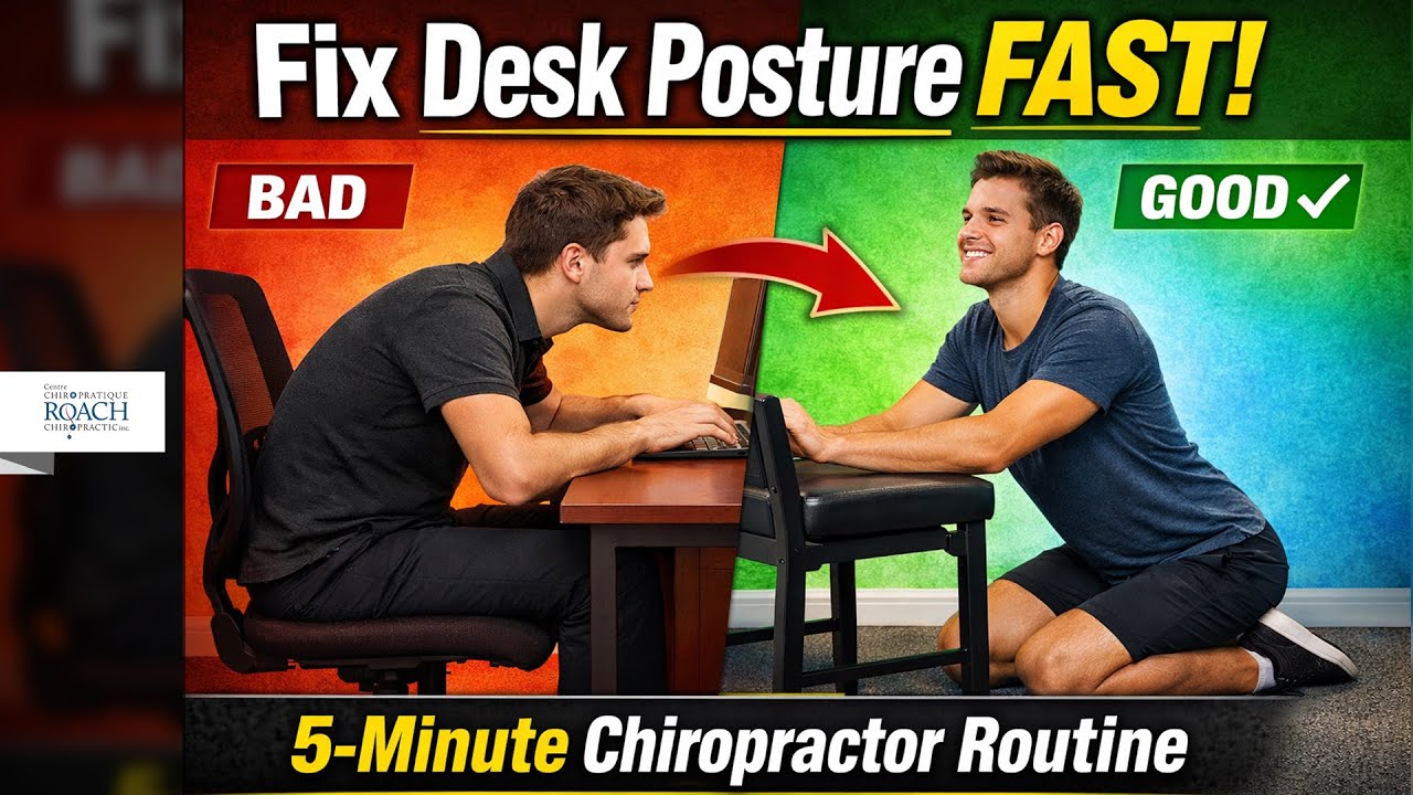 Fix Your Desk Posture in 5 Minutes - Chiropractor-Approved Exercises!