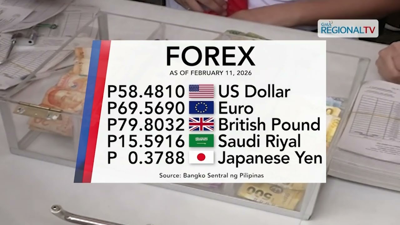 Foreign exchange rate, February 11, 2026 | One Western Visayas