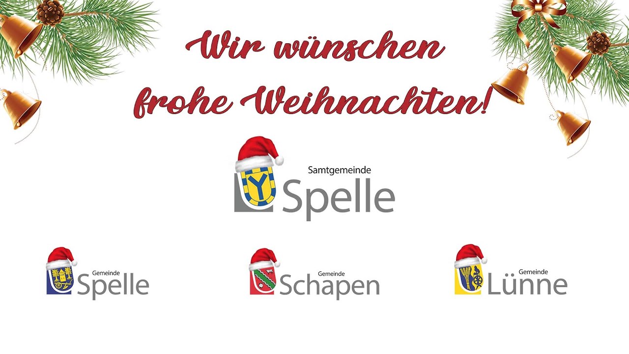 Weihnachtsgr&uuml;&szlig;e 2021 der Samtgemeinde Spelle