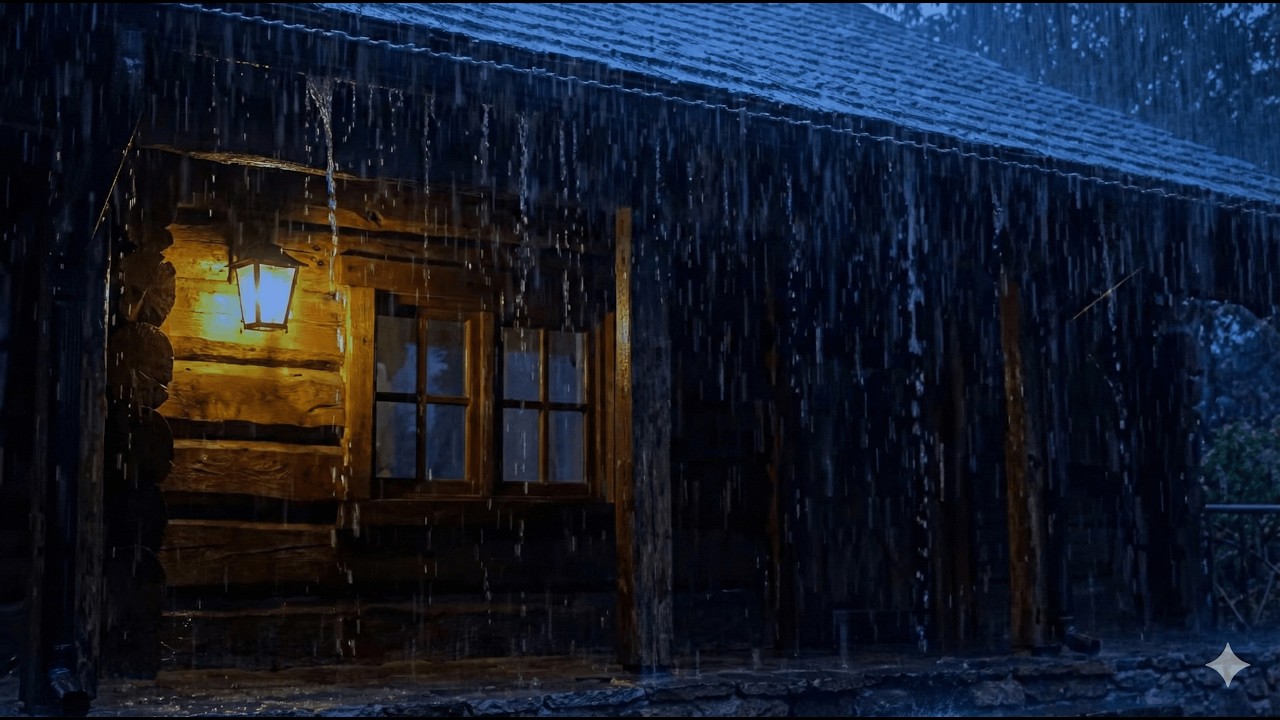 Heavy Rain and Thunder Sounds for Sleeping – Study Focus, Deep Sleep & Insomnia Relief White Noise