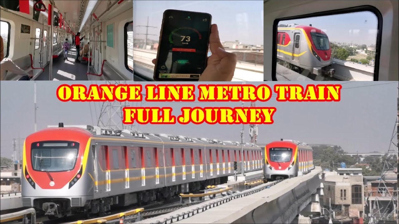 Full Train Journey Of Orange Line Metro Train Lahore | Coverage Of All Stations All | Pakistan
