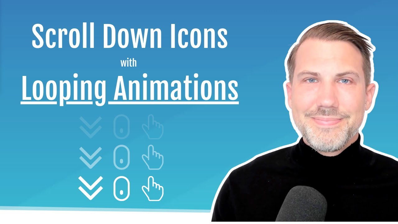 Create Scroll Down Icons With Looping Animation In Divi