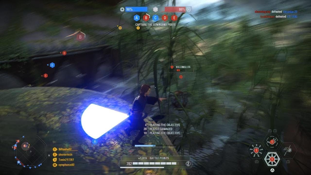 35 killstreak for the Chosen One protecting the Wookies