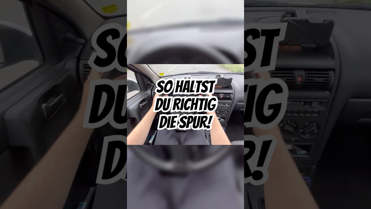 So h&auml;ltst Du IMMER richtig die Spur #autofahren #autotipps #fahrenlernen #fahrschule #fahrsch&uuml;ler