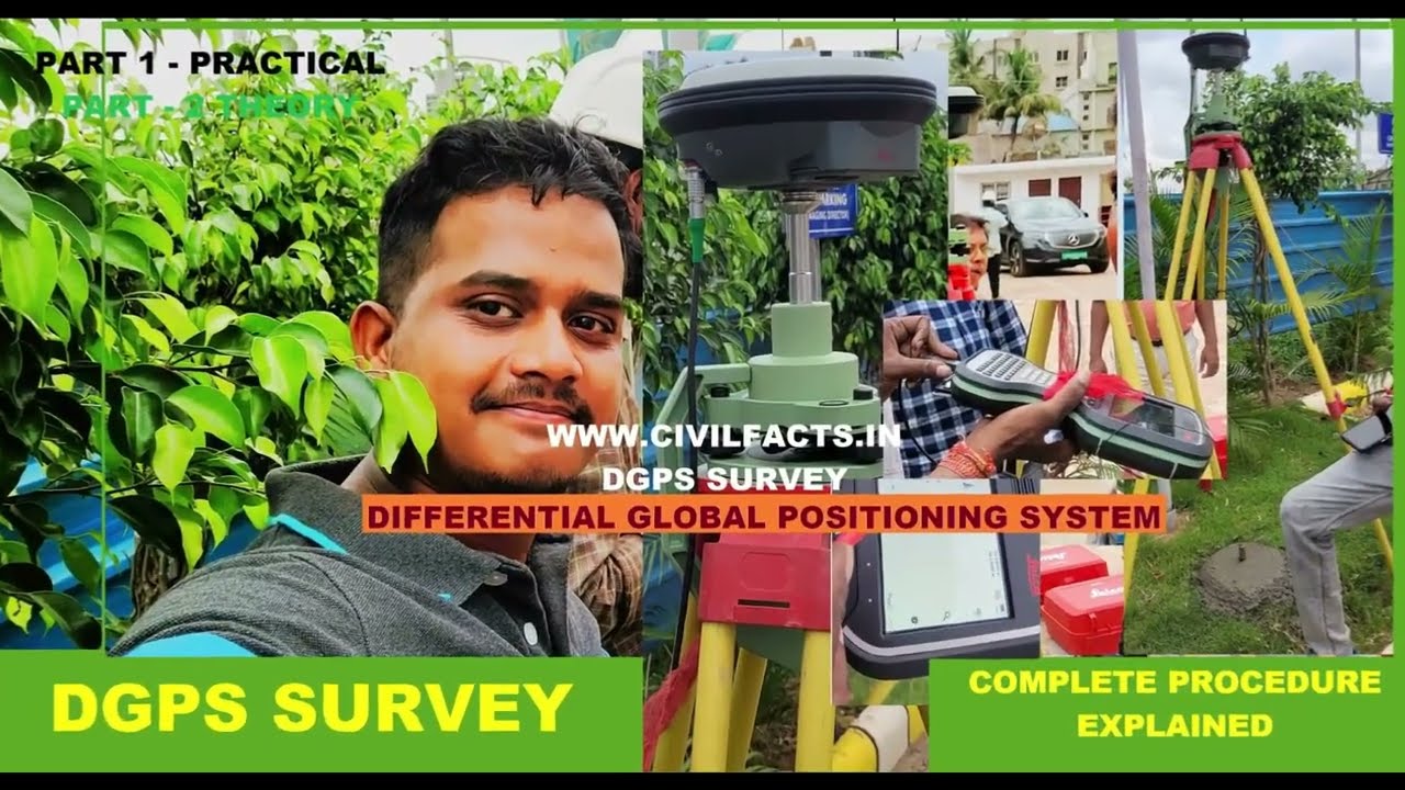 DGPS SURVEY, COMPLETE PROCEDURE EXPLAINED IN FIELD, PART - 1