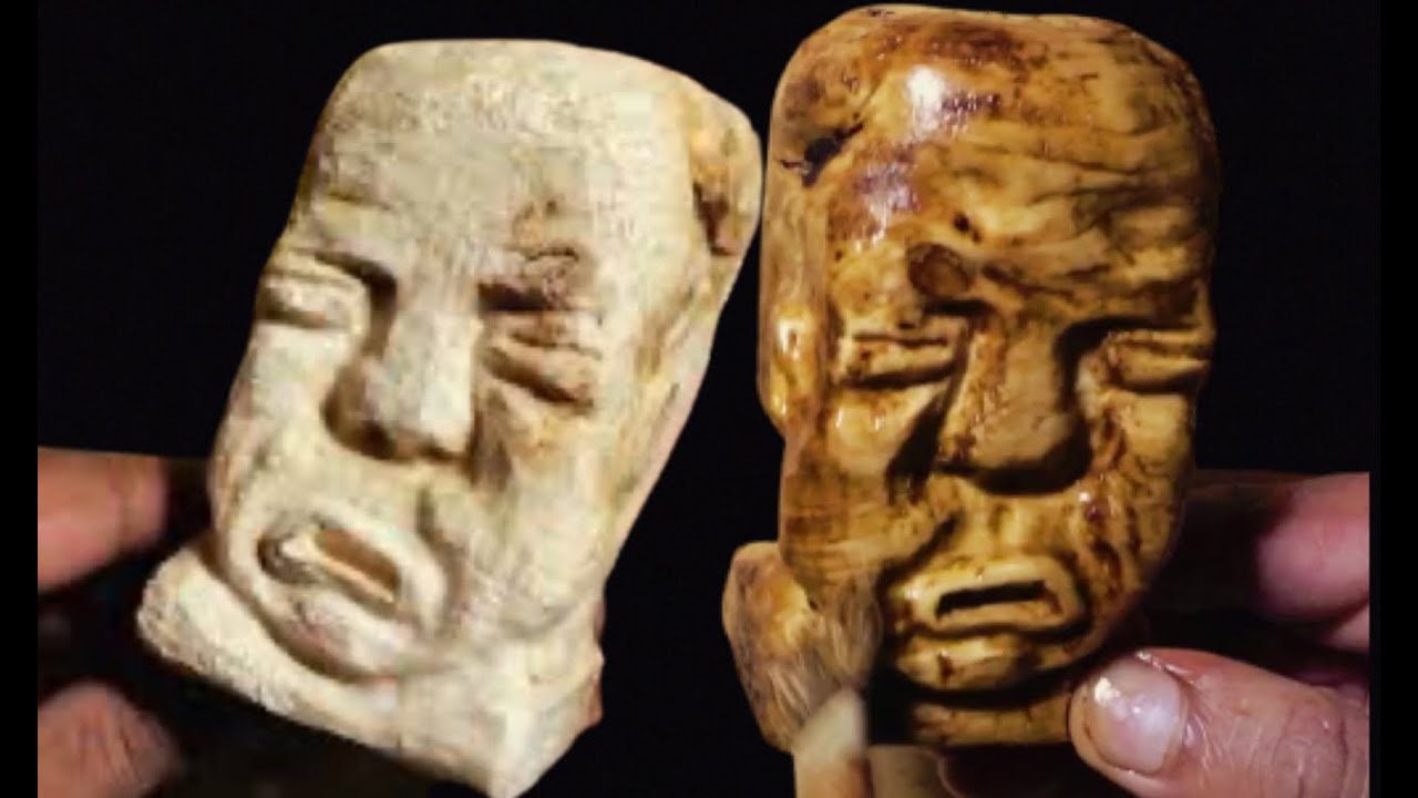 Power Carving a face out of wood