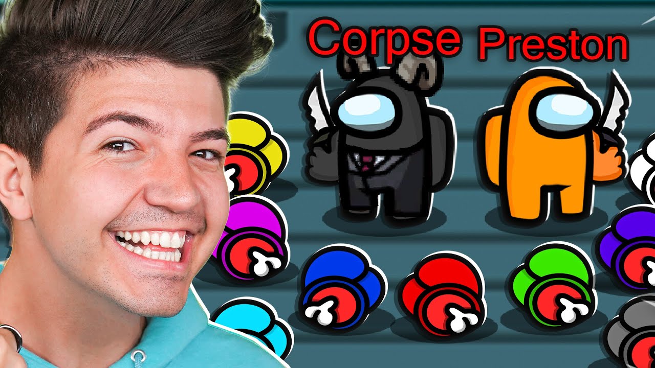 777 IQ Impostor Plays with CORPSE HUSBAND! - Among Us