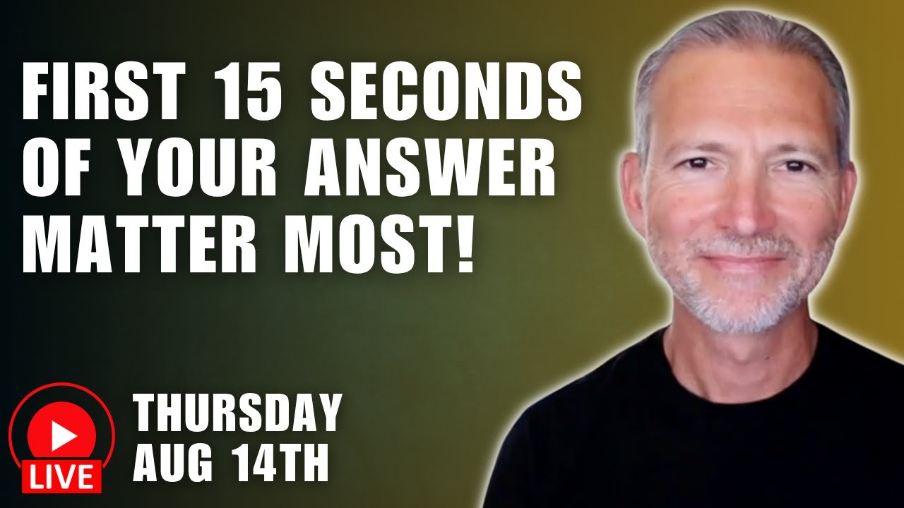 How to Start Every Interview Answer (and Win Them in the First 15 Seconds)
