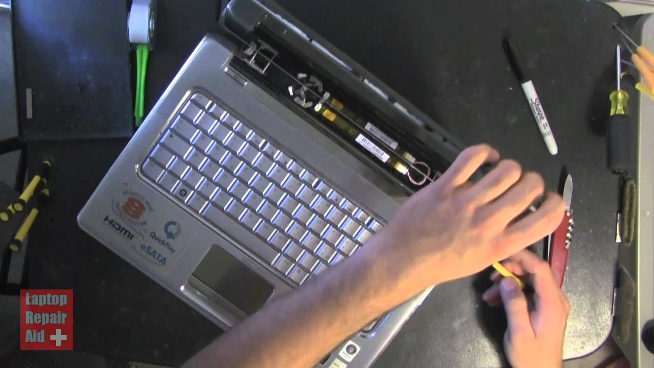 HP DV5 HOW TO REMOVE LCD SCREEN