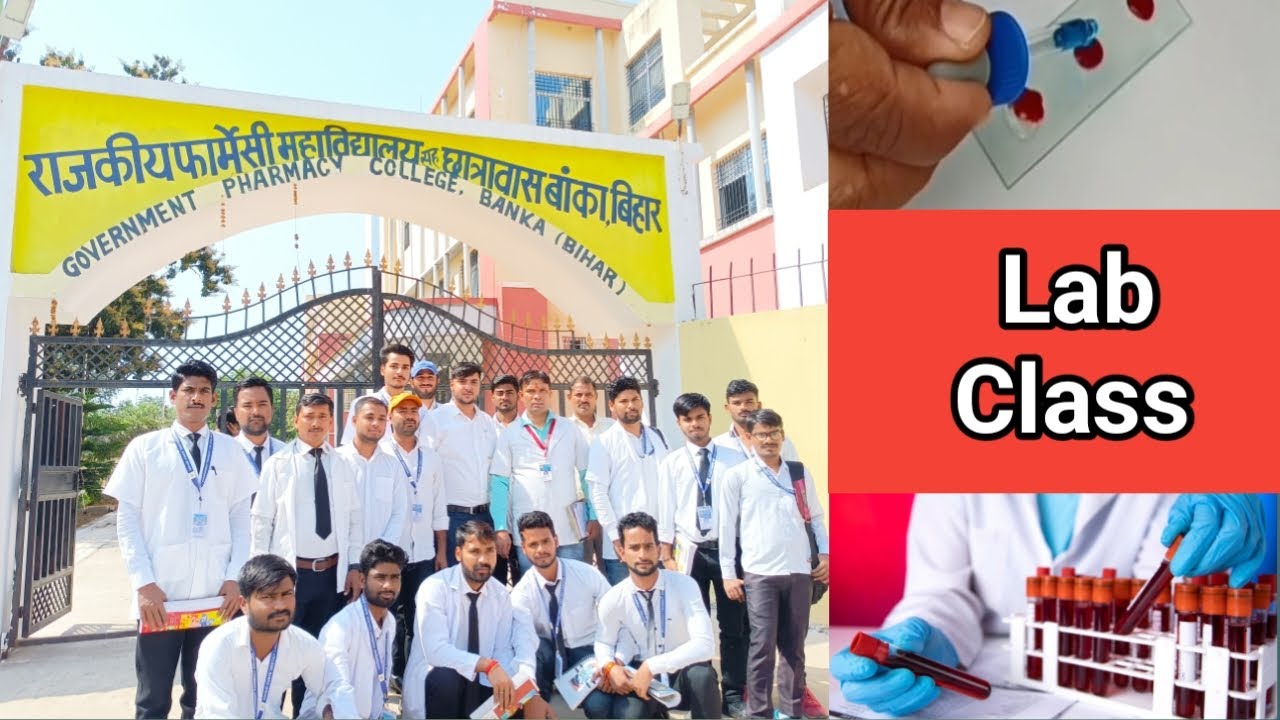 Lab Class In Government Pharmacy College Banka | How to check blood group | GPI Banka  @VIKESH_VLOG
