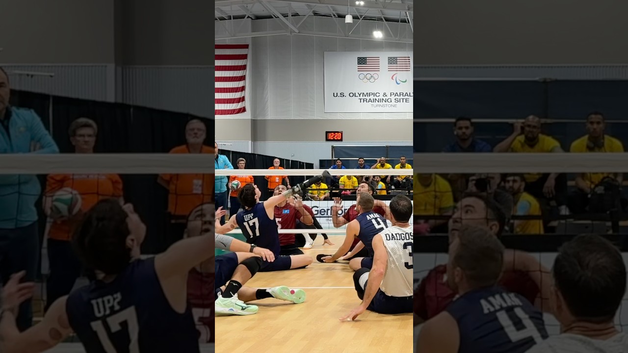 Slow it down all you want&hellip; it&rsquo;s still chaos. USA Men&rsquo;s Sitting Volleyball