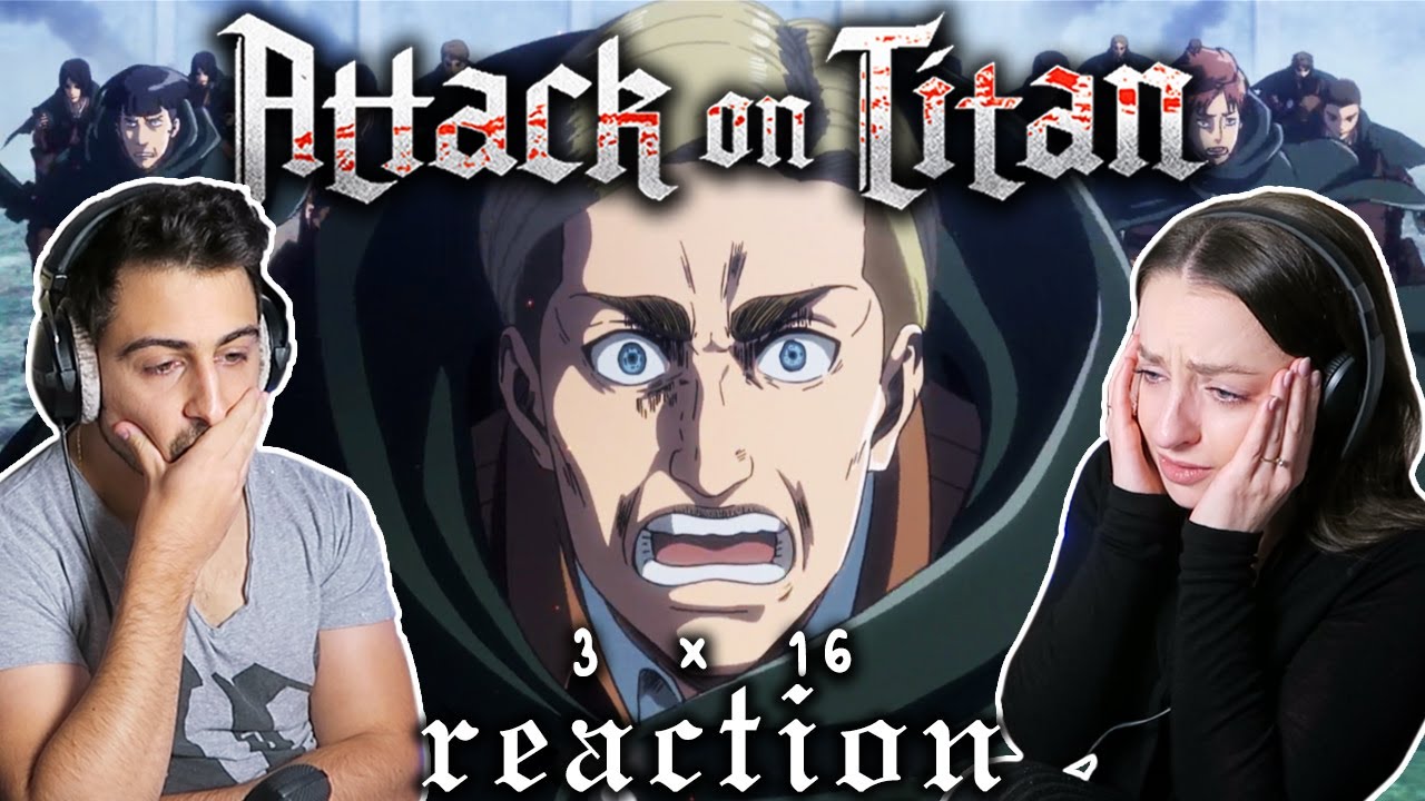ERWIN!😭😭 Attack on Titan 3x16 REACTION! | 
