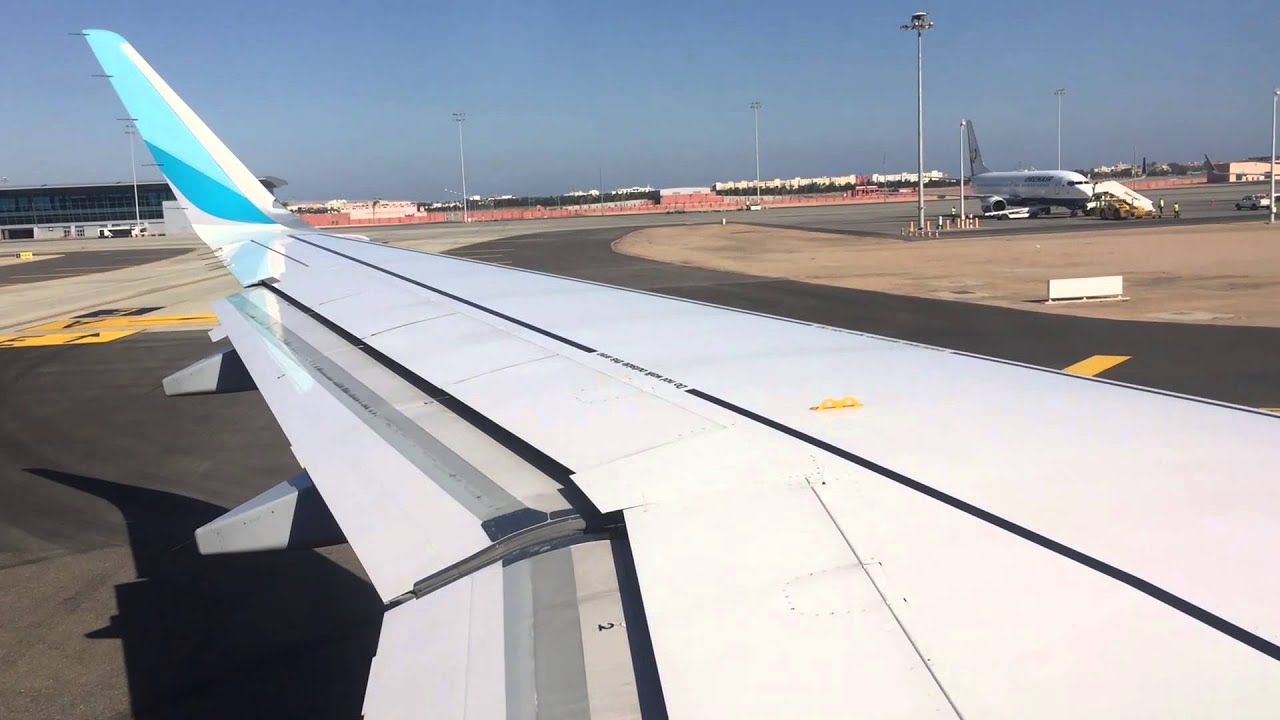 Eurowings A320 Sharklets pushback and takeoff in Hurghada