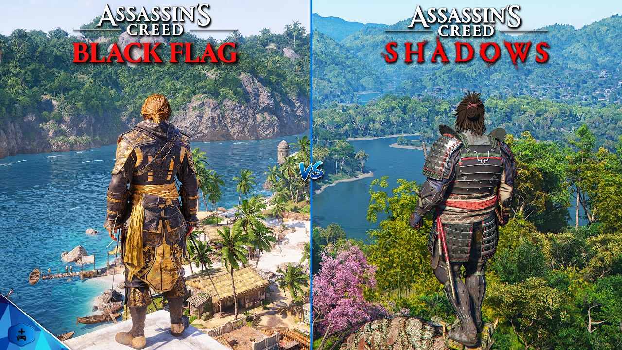 Assassin's Creed Black Flag Resynced vs Assassin's Creed Shadows | Graphics and Details Comparison