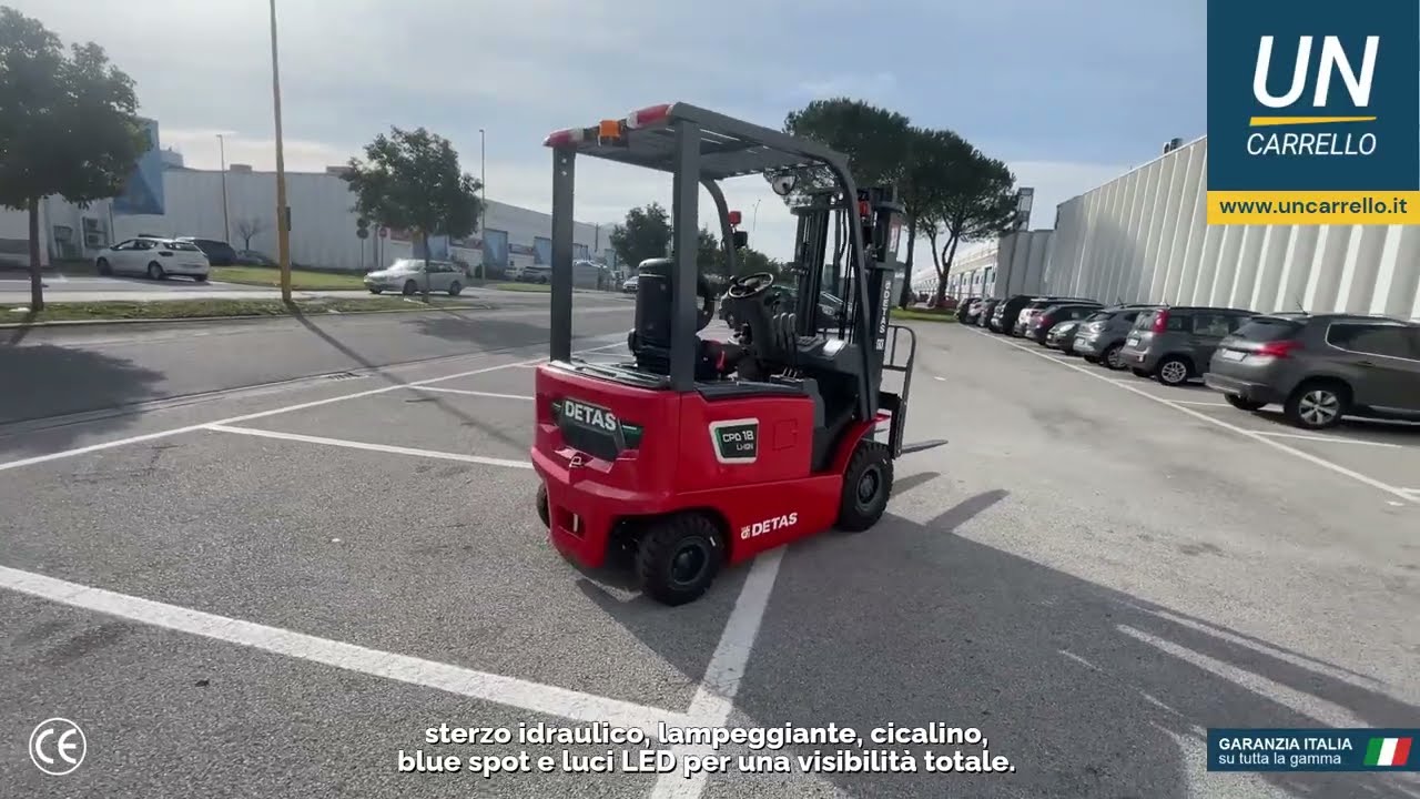 Carrelli elevatori elettrici DETAS da 18-25-35 quintali: Potenza, Precisione, Performance al TOP!