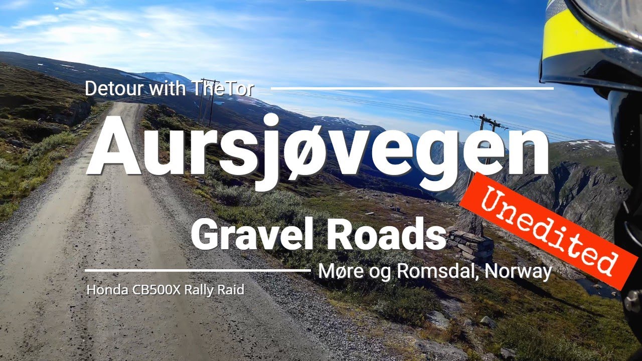 Aursjøvegen, Norway (unedited)| Gravel Roads | Honda CB500X Rally Raid