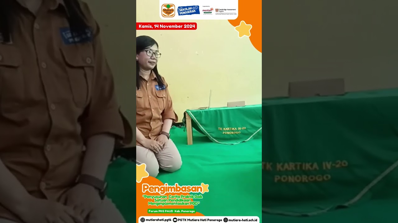 CERITA PRAKTIK BAIK     #ceritapraktikbaik   #sekolahpenggerak     #bbpmpjatim   #dindik_png