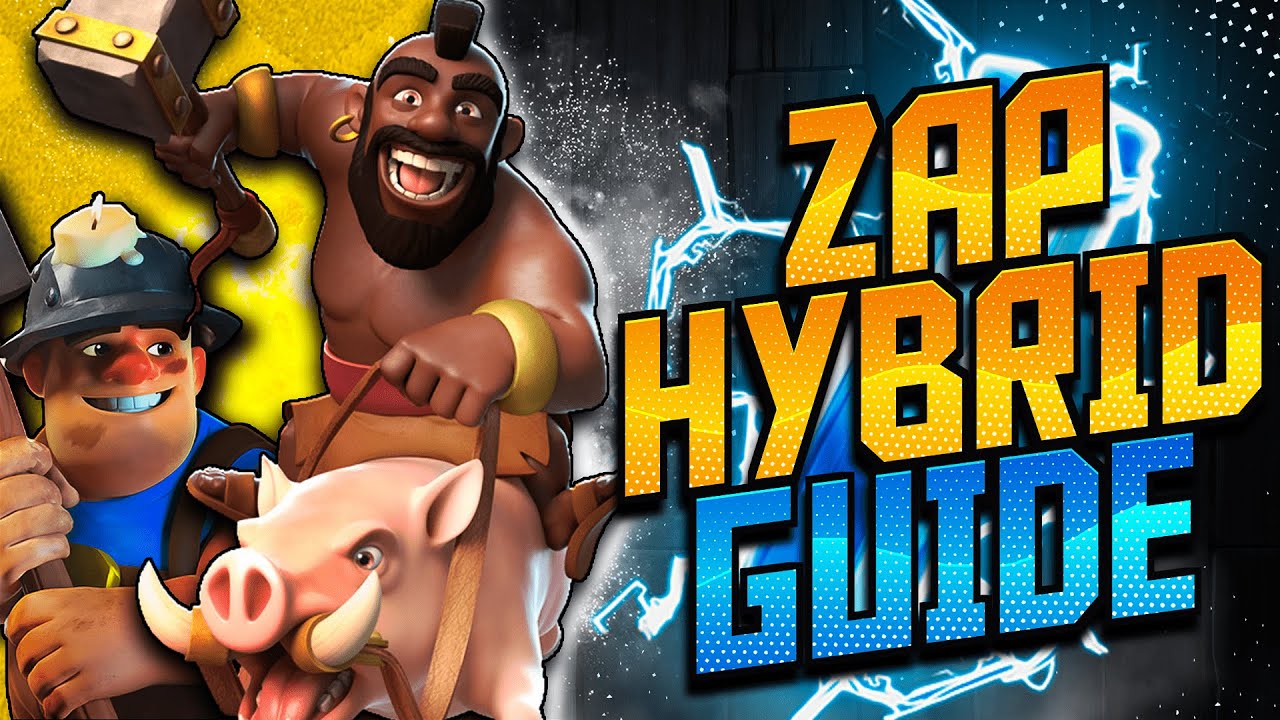 How to Use Miner Hog Hybrid (TH11) | Zap Hybrid Breakdown | Clash of Clans