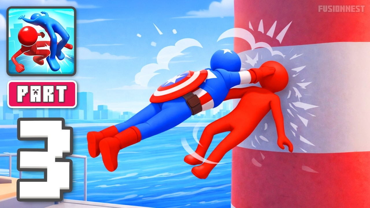 Human Ragdoll Shooter - Gameplay Walkthrough Part 3 - Floppy Targets Flying (iOS, Android)