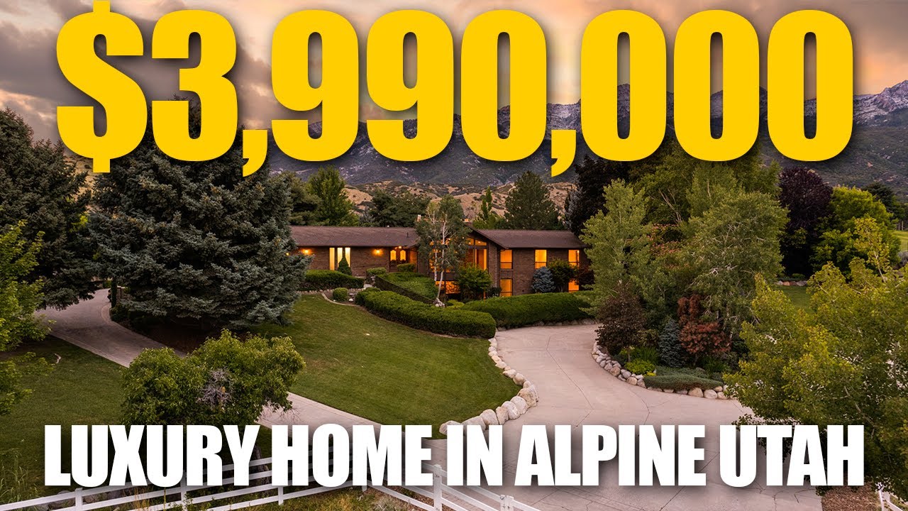 Amazing $3,990,000 Luxury Home & Horse Property in Alpine Utah | Luxury Living In Utah County