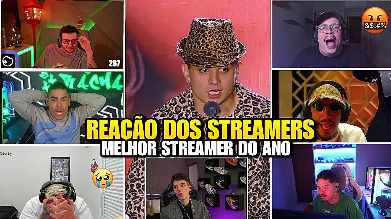 REAÇÃO DOS STREAMER COM O PAULINHO LOKO GANHANDO O PREMIO DE MELHOR STREAMER DO ANO  ! GTA RP