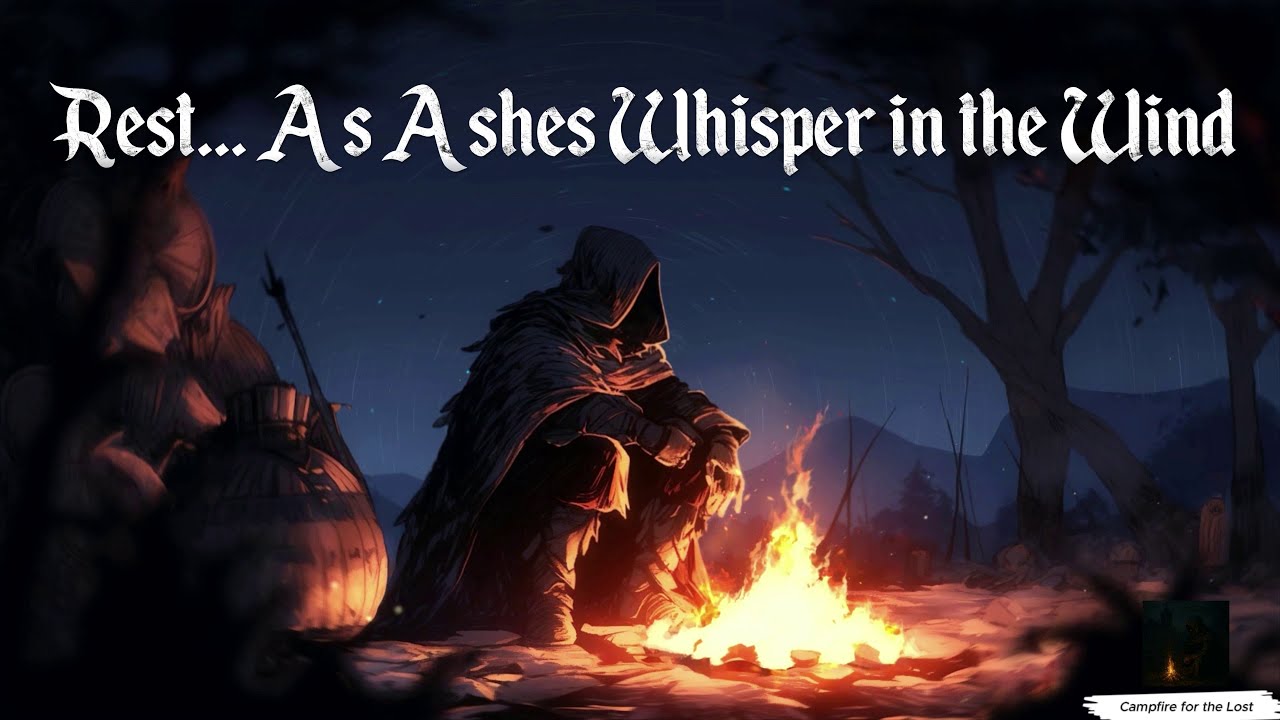 Rest… As Ashes Whisper in the Wind | Dark Souls Inspired Medieval Campfire Ambience