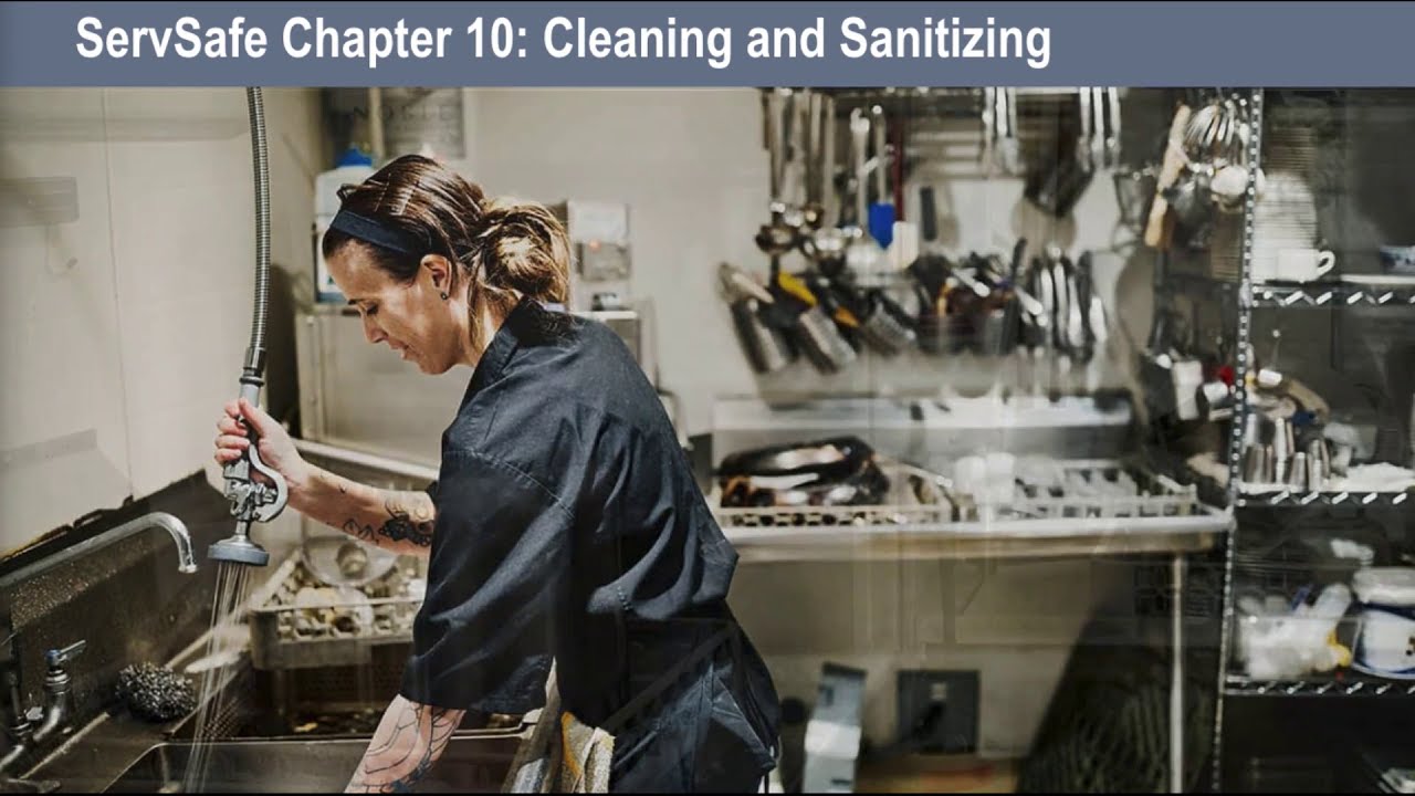 ServSafe Chapter 10.3 - Dishwashing