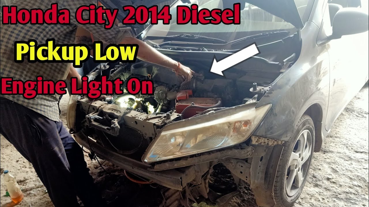 Honda City Diesel !! 2014 Model !! Pickup Low !! Check Engine Lamp On In Running !! Acceleration