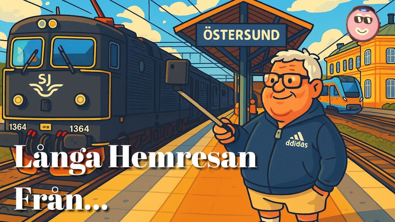 Östersund - Stockholm längsta tågresan hittils i min karriär 