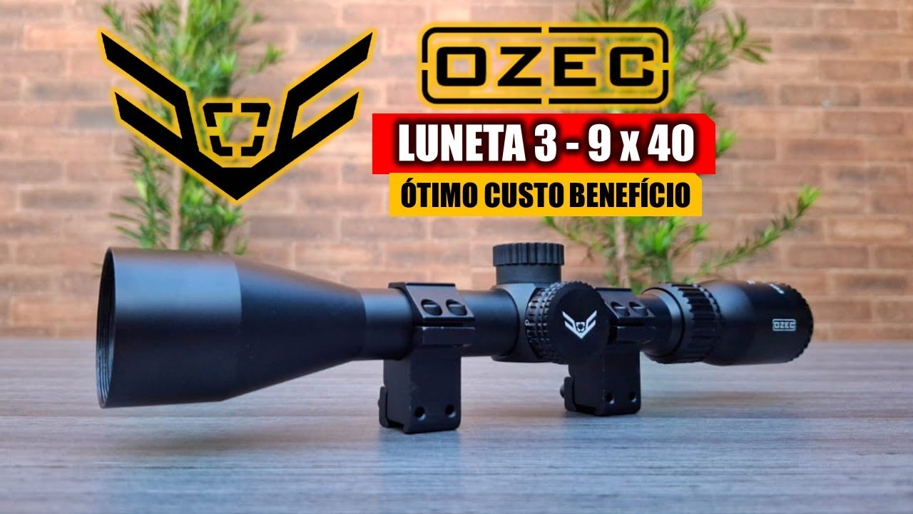 LUNETA OZEC 3 9x40IR - ÓTIMA OPÇÃO PARA INICIANTES