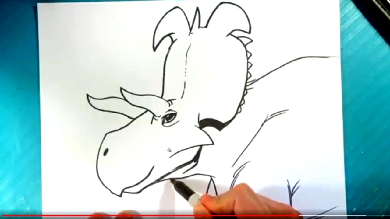 How to Draw DINOSAURS - Lokiceratops