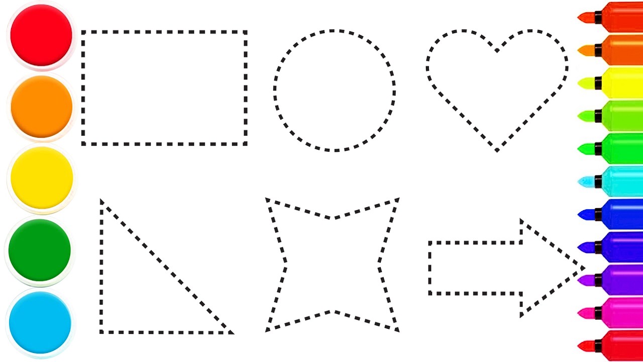 Easy 2D Shapes Drawing for Beginners | Step by Step Tutorial