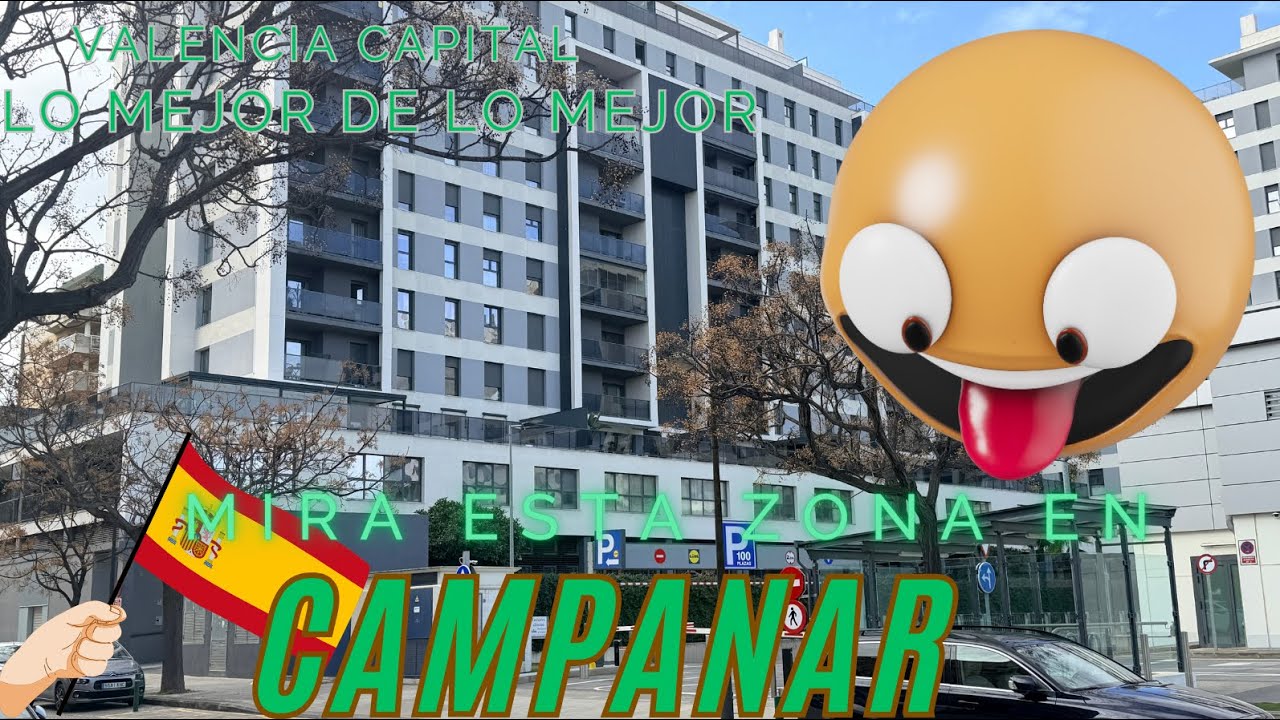Recorriendo la Zona NUEVA DE CAMPANAR Valencia España. Limpiza Edificios Modernos y Vida Tranquila