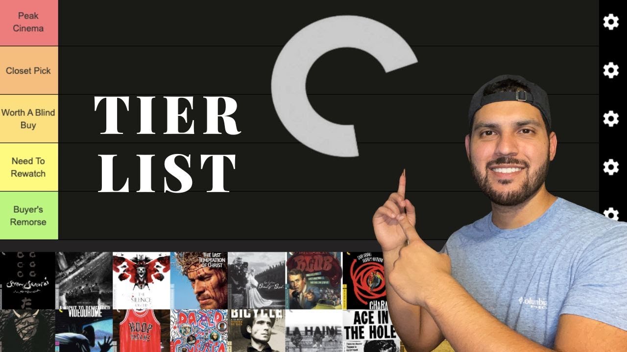 Criterion Collection Tier List (40 movies) Part 1