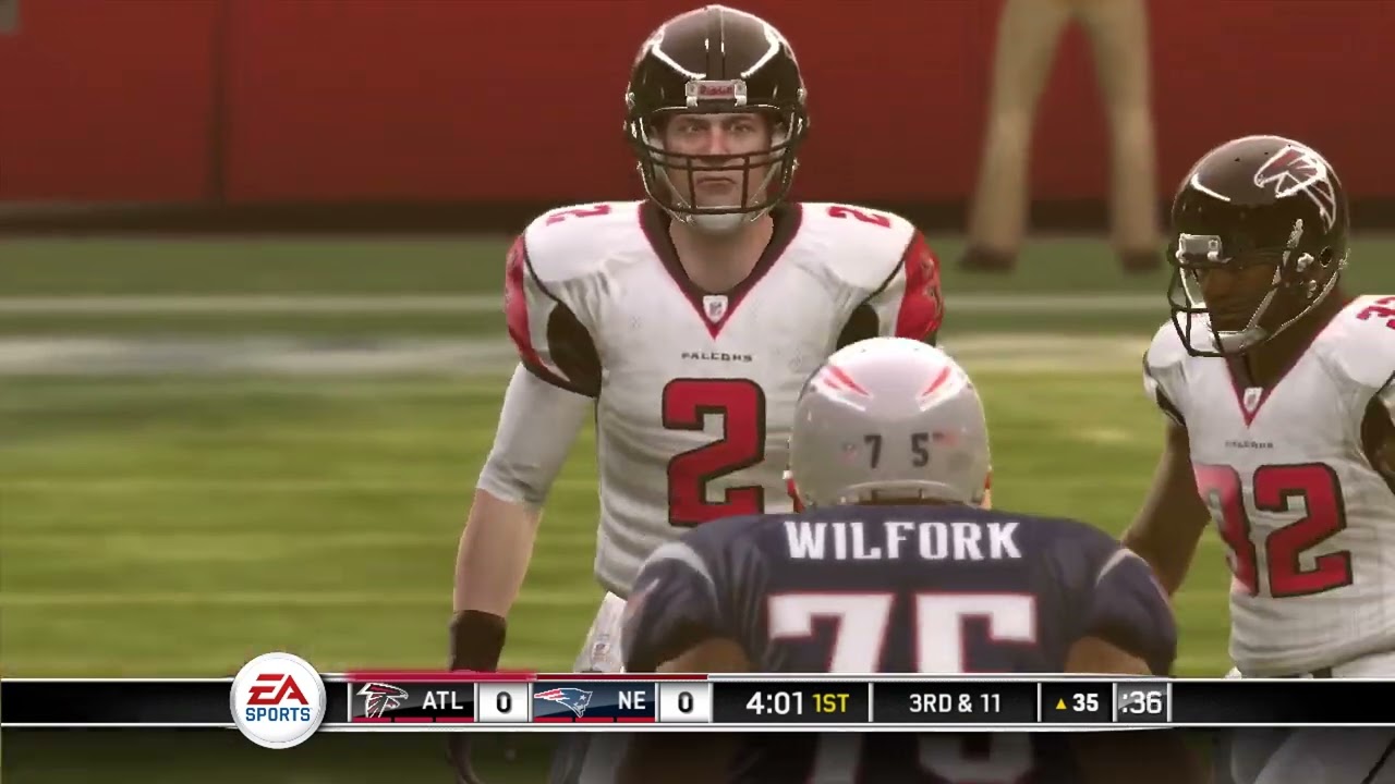 Madden NFL 10 Gameplay - Franchise mode - Atlanta Falcons vs New England Patriots