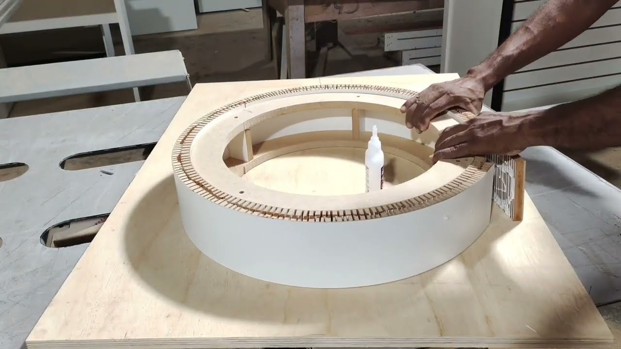idéia para  fazer nicho decorativo redondo!  #marcenaria #woodworking #amazing#diy