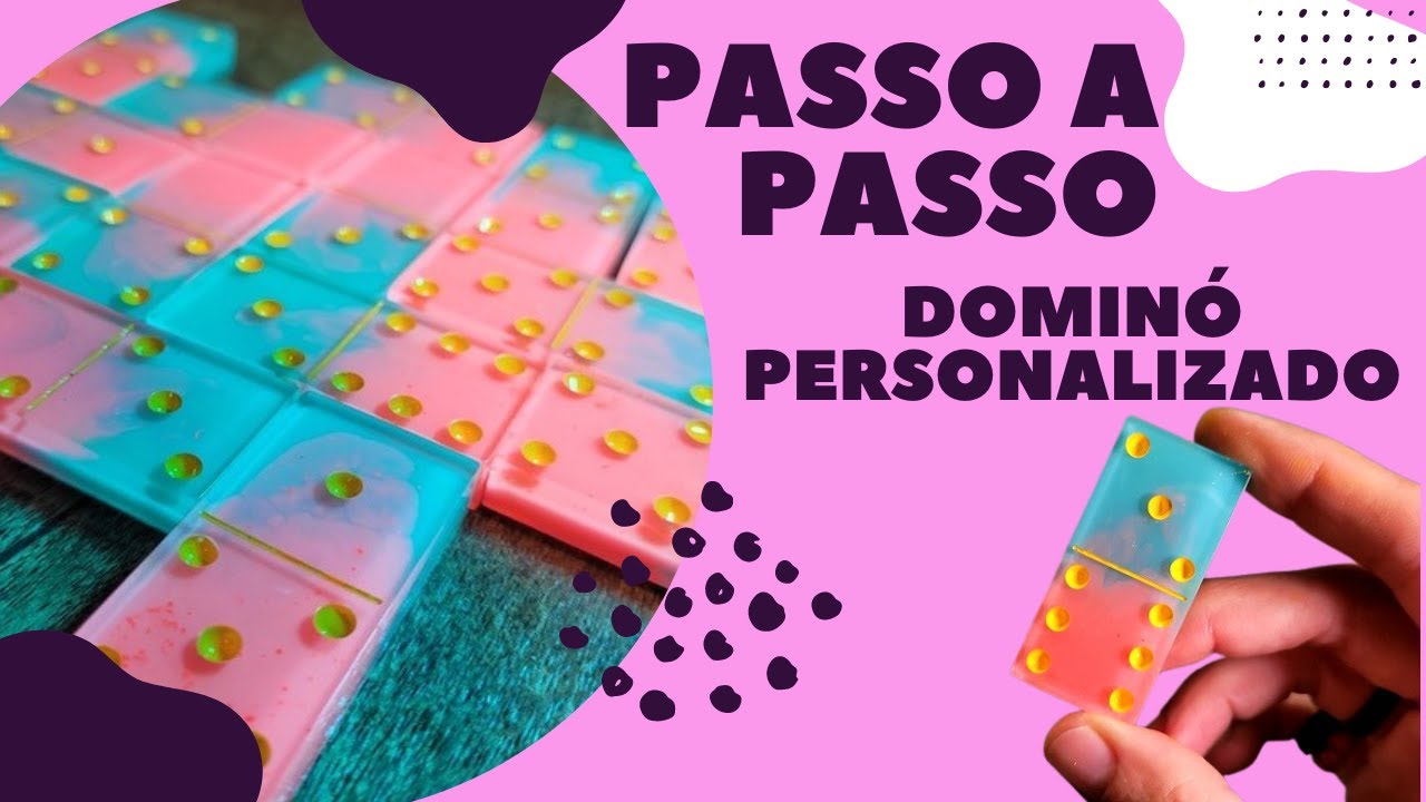 Tutorial Passo a Passo: Como Fazer Dominó de Resina Epóxi