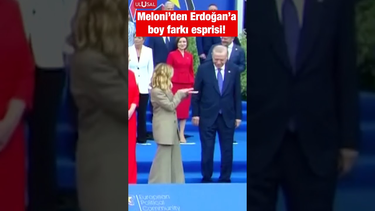 Meloni ve Erdoğan arasındaki samimi sohbet kaldığı yerden devam ediyor #shorts #erdoğan #meloni