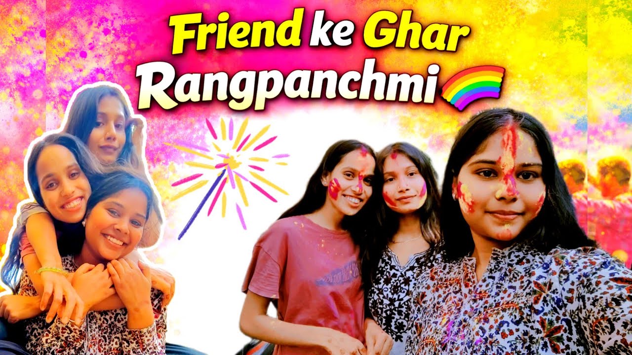 Rangpanchmi par Friend ke Ghar 🌈 Holi Masti | Full Day Vlog #vlog #dailyvlog #hindivlog #lifestyle 