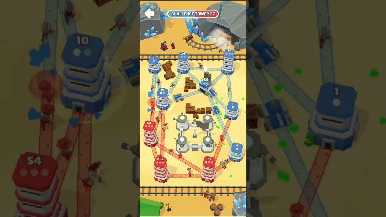 Tower War Challenge Level 37 Victory!