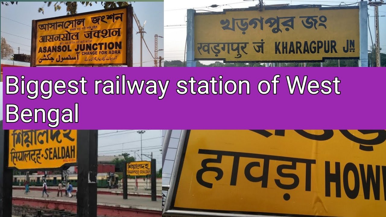 Top 10 biggest railway station of West Bengal @ KJ Nikhil  # Railfan 🙏👍