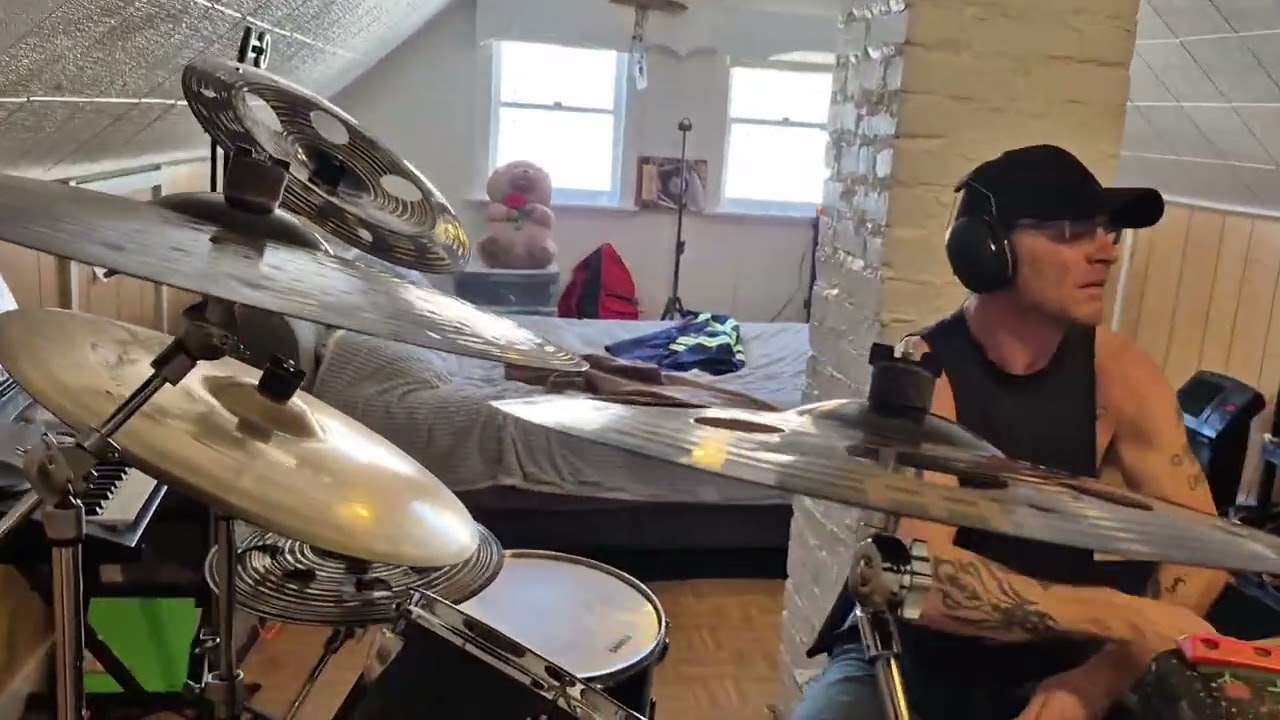 Steelheart I'll never let you go drum cover #drums #66Samus #JellyRoll #BunnieXO #music #foryourpage
