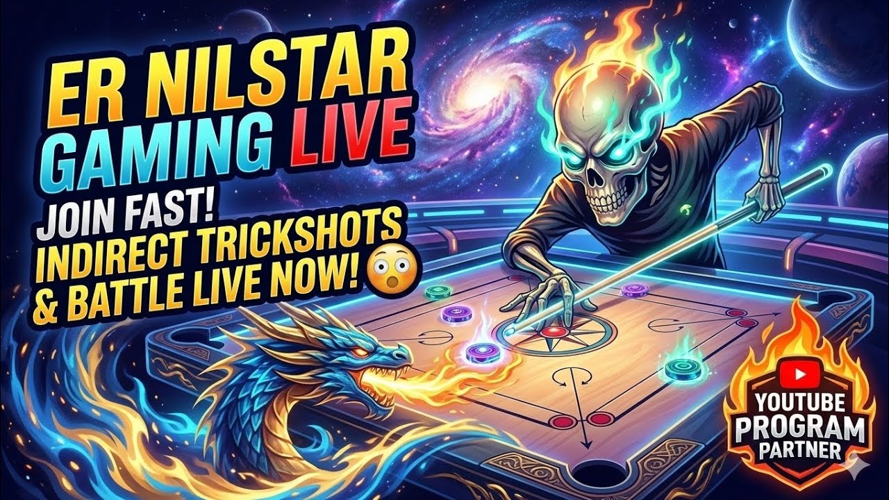 💥👽 Super Indirect Trickshots With You💀🫵#Er Nilstar Yt Carrompool Live@ErNilstarGaming#subscribe