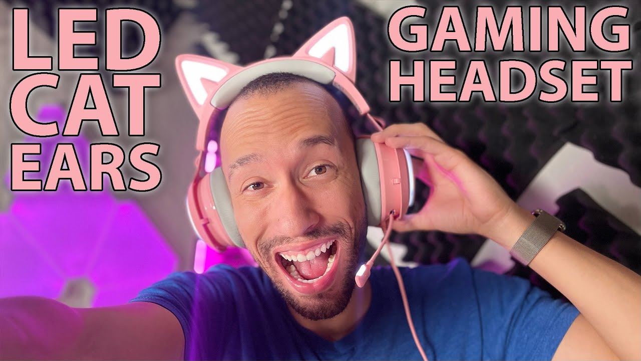 SOMiC GS510 Cat Ears Gaming Headset (Pink)