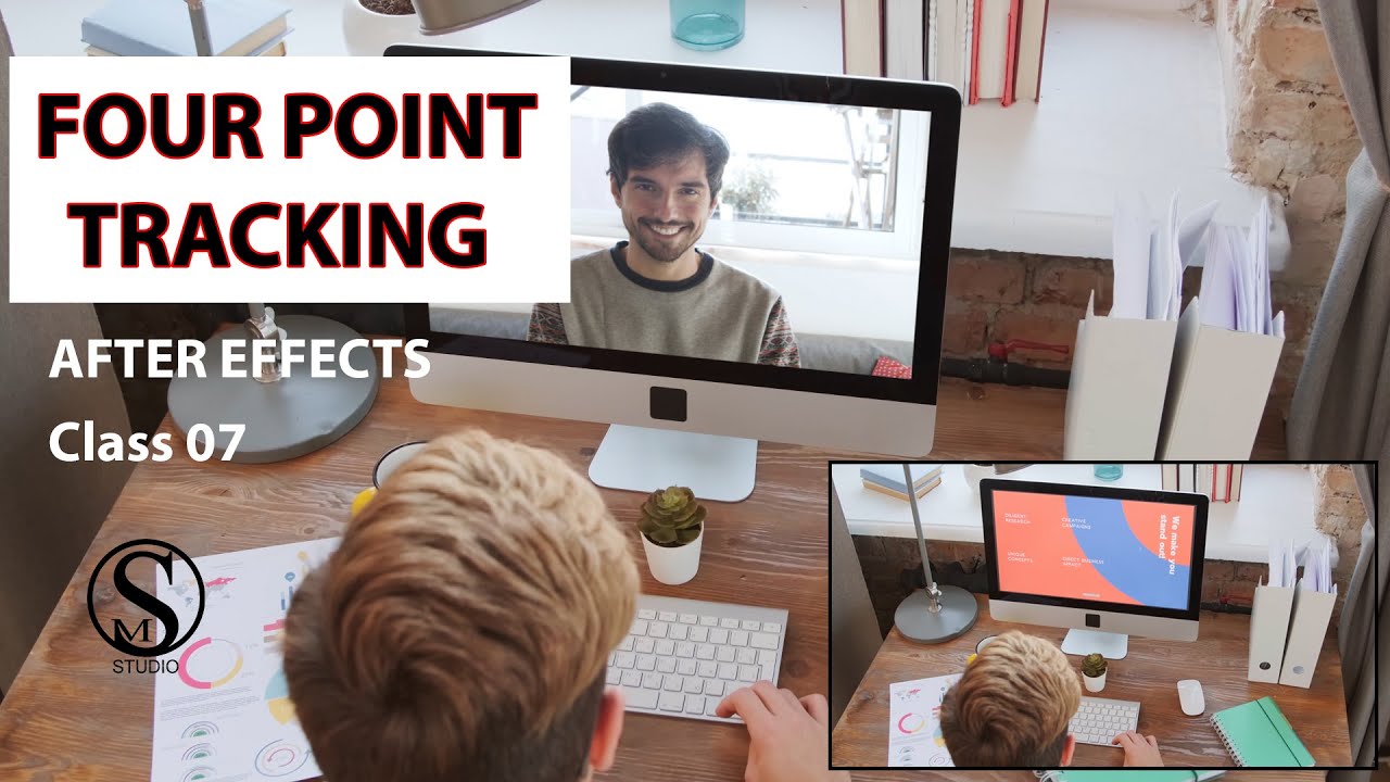 After Effects Four Point Tracking Tutorial || Corner Pin Tracking || 4 Point Tracking - Class 07