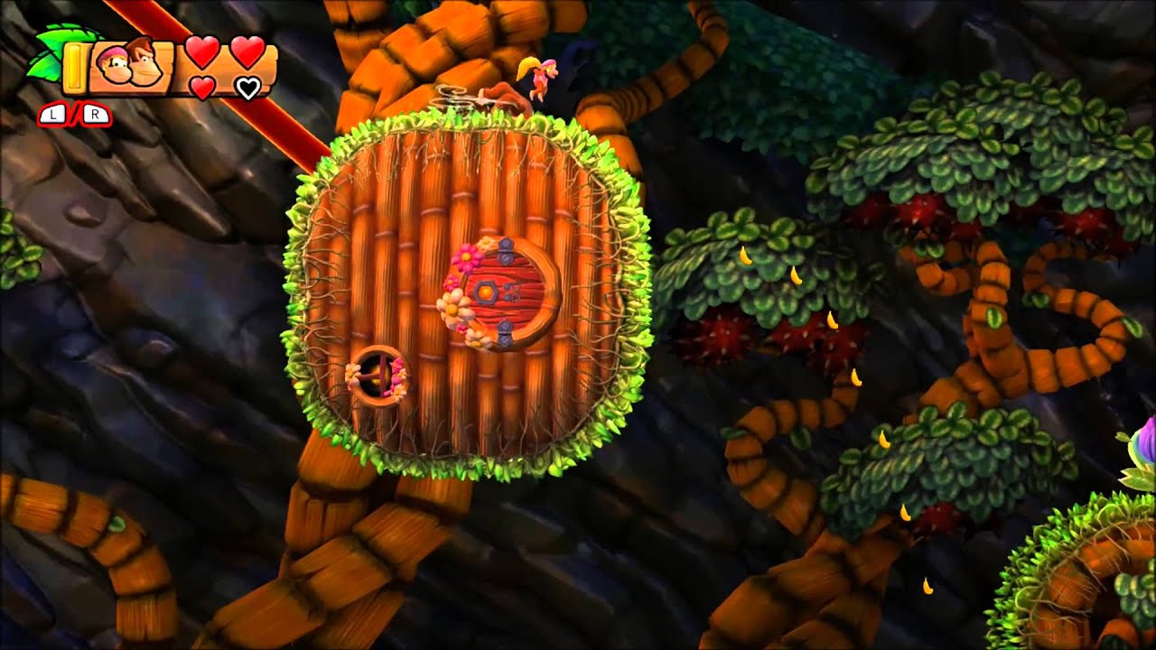 Donkey Kong Country: Tropical Freeze - 100% Walkthrough - 5-A Beehive Brawl (Puzzle Pieces and KONG)