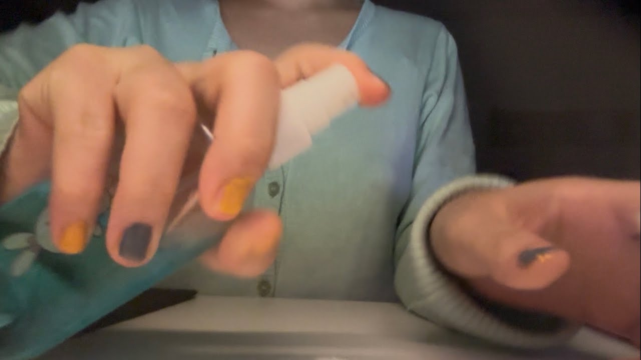 Rubbing cotton & hand cream on you (my first asmr)