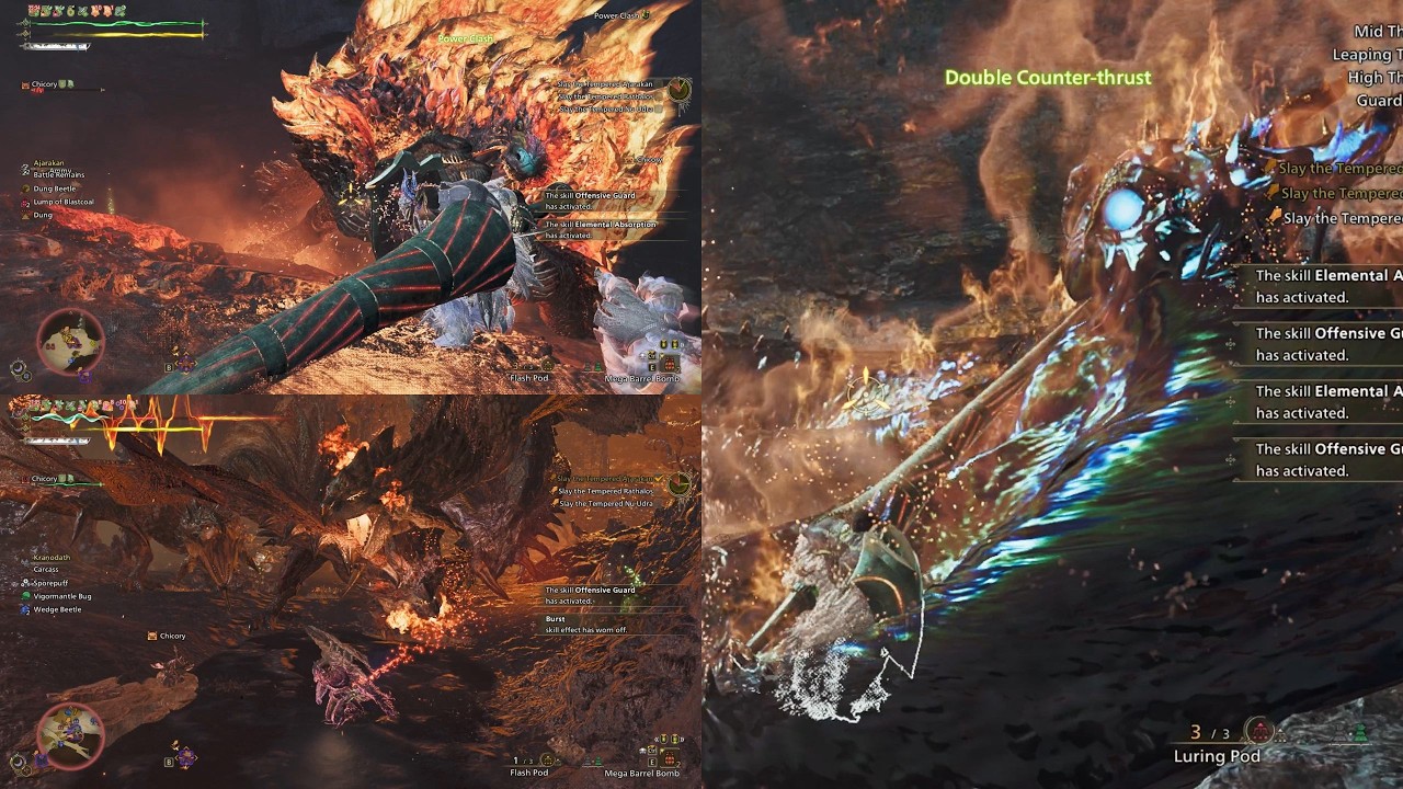 MonHun Wilds 1080 Ti (132) - Tango of Lives Ablaze Advanced Quest with Lance (9★ T Aja Los Udra)