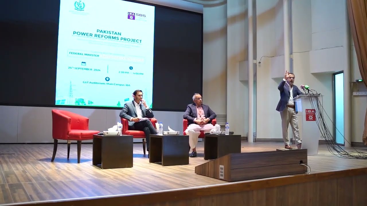 Pakistan Power Reforms Project | Federal Minister Sardar Awais Leghari's Keynote speech&nbsp;at&nbsp;IBA