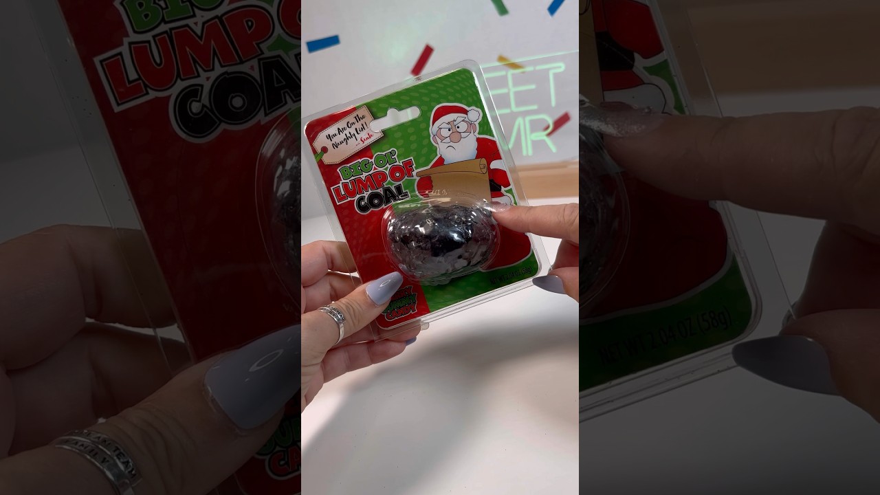 Big Lump of Coal Gummy #funny #candy #asmr